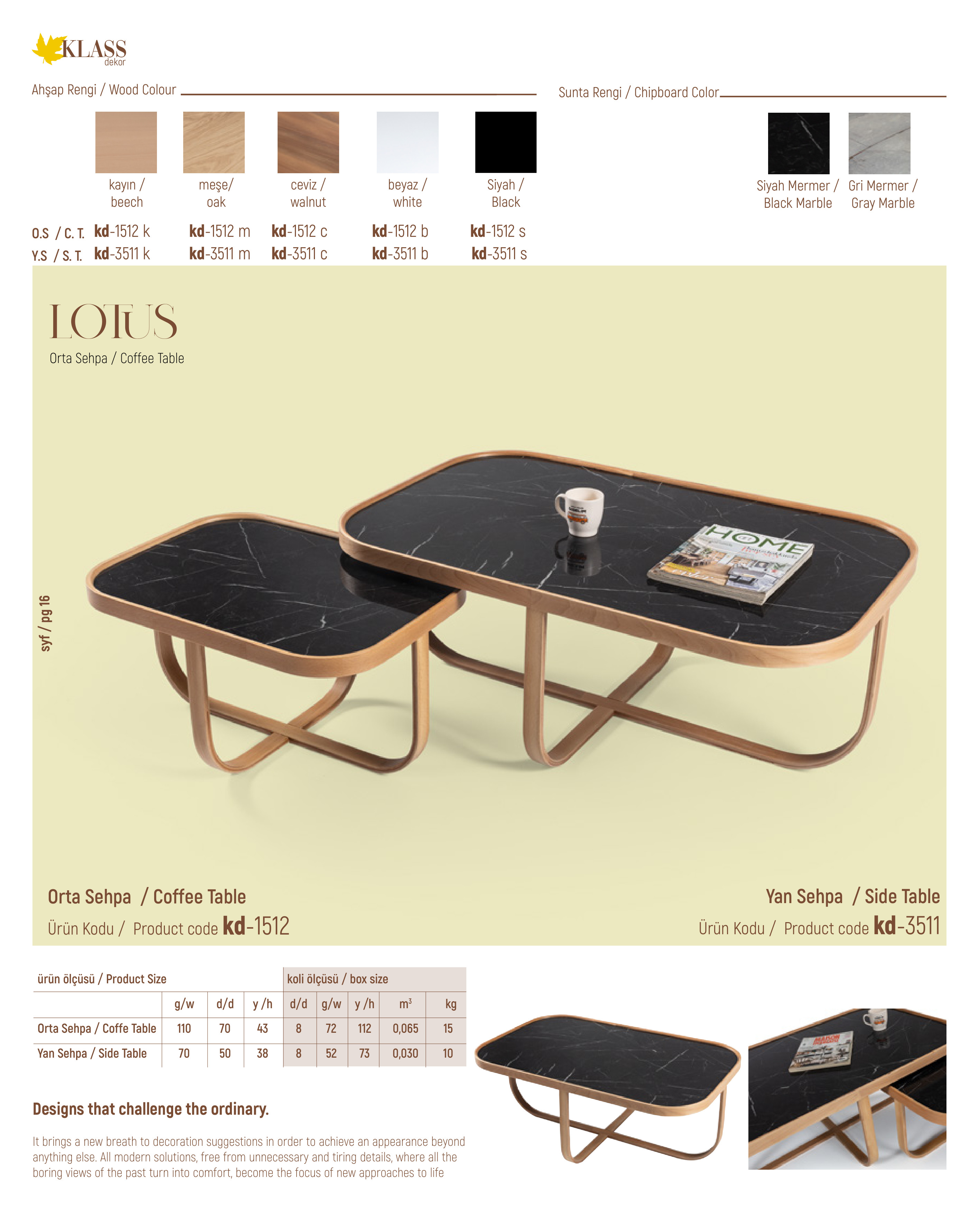 LOTUS COFFEE TABLE
